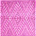 Square Abstract Pink Contemporary Rug, con870pnk