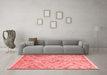 Contemporary Red Washable Rugs