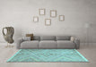 Machine Washable Abstract Light Blue Contemporary Rug in a Living Room, wshcon870lblu