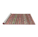 Serging Thickness of Machine Washable Contemporary Cherry Red Rug, wshcon871