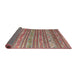 Thickness of Contemporary Cherry Red Southwestern Rug, con871