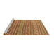 Sideview of Machine Washable Southwestern Brown Country Rug, wshcon871brn