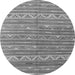 Square Southwestern Gray Country Rug, con871gry