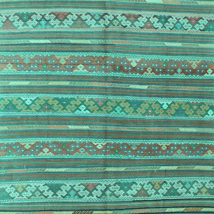 Southwestern Turquoise Country Rug, con871turq