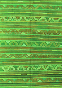 Southwestern Green Country Rug, con871grn