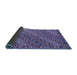 Sideview of Oriental Blue Traditional Rug, con872blu