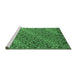 Sideview of Machine Washable Oriental Emerald Green Traditional Area Rugs, wshcon872emgrn