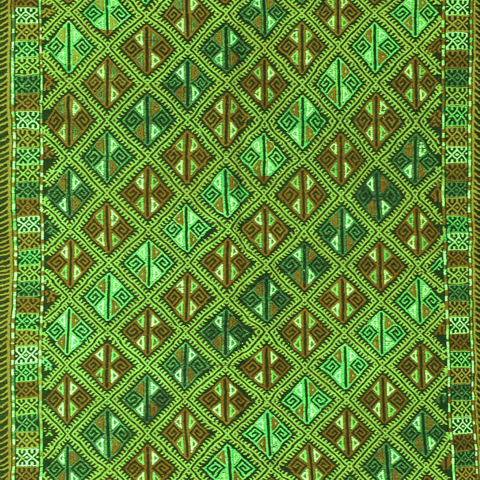 Oriental Green Traditional Rug, con872grn