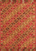 Serging Thickness of Machine Washable Oriental Orange Traditional Area Rugs, wshcon872org