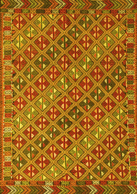 Oriental Yellow Traditional Rug, con872yw