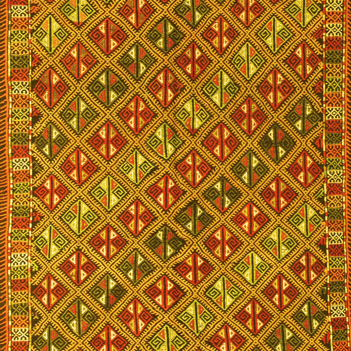 Oriental Yellow Traditional Rug, con872yw