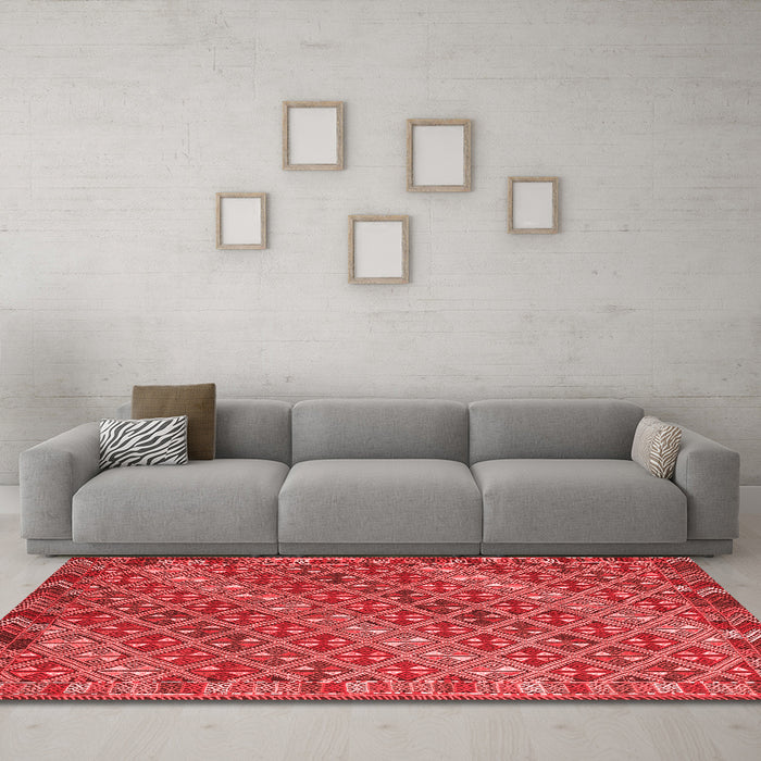 Traditional Red Washable Rugs