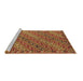 Sideview of Machine Washable Oriental Brown Traditional Rug, wshcon872brn