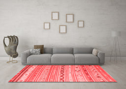 Country Red Washable Rugs