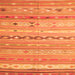 Serging Thickness of Southwestern Orange Country Rug, con873org