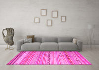 Machine Washable Southwestern Pink Country Rug, wshcon873pnk