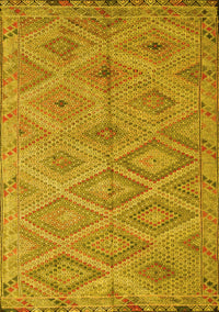 Southwestern Yellow Country Rug, con874yw