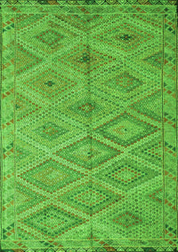 Southwestern Green Country Rug, con874grn