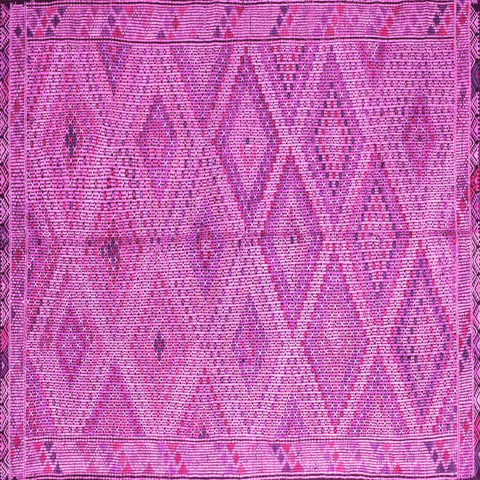 Square Southwestern Pink Country Rug, con874pnk