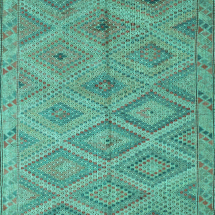 Southwestern Turquoise Country Rug, con874turq
