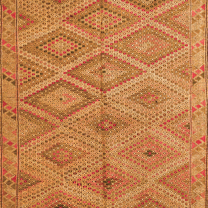 Serging Thickness of Machine Washable Southwestern Orange Country Area Rugs, wshcon874org