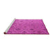 Sideview of Machine Washable Southwestern Pink Country Rug, wshcon876pnk