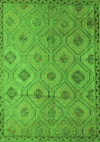 Southwestern Green Country Rug, con876grn