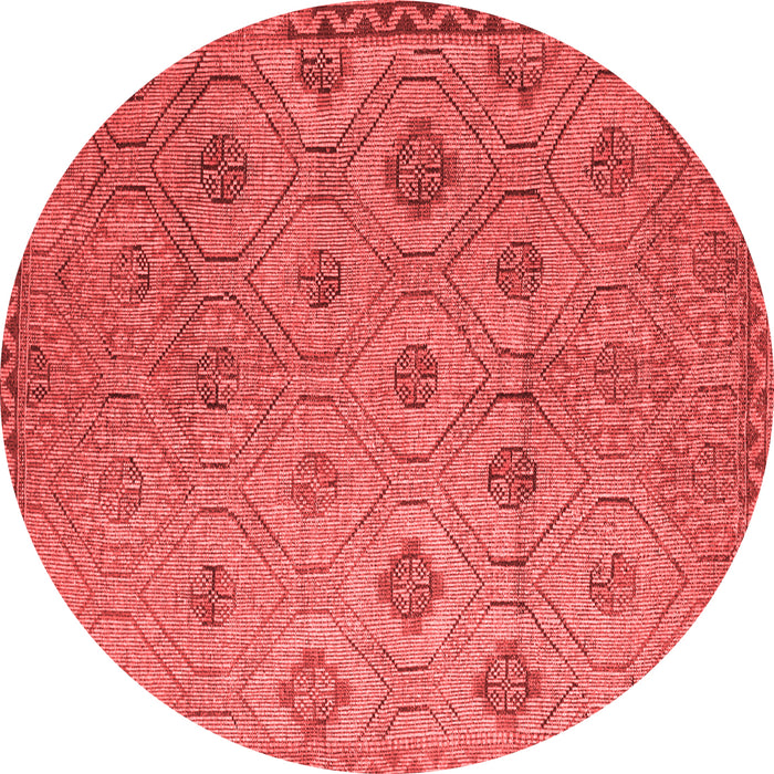 Machine Washable Southwestern Red Country Rug, wshcon876red
