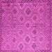 Square Southwestern Pink Country Rug, con876pnk