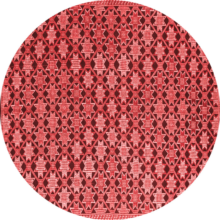 Machine Washable Abstract Red Contemporary Rug, wshcon877red
