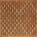 Square Abstract Brown Contemporary Rug, con877brn