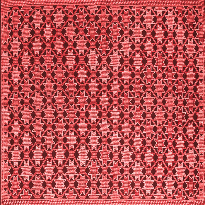 Abstract Red Contemporary Rug, con877red
