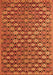 Abstract Orange Contemporary Rug, con877org