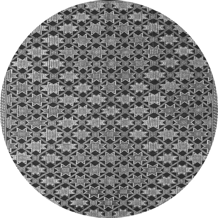 Square Abstract Gray Contemporary Rug, con877gry