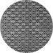 Square Abstract Gray Contemporary Rug, con877gry