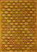 Abstract Yellow Contemporary Rug, con877yw