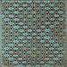 Square Machine Washable Abstract Light Blue Contemporary Rug, wshcon877lblu