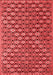 Abstract Red Contemporary Area Rugs