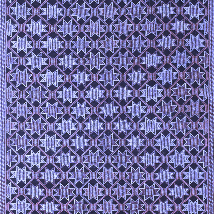 Abstract Blue Contemporary Rug, con877blu