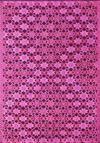 Abstract Pink Contemporary Rug, con877pnk