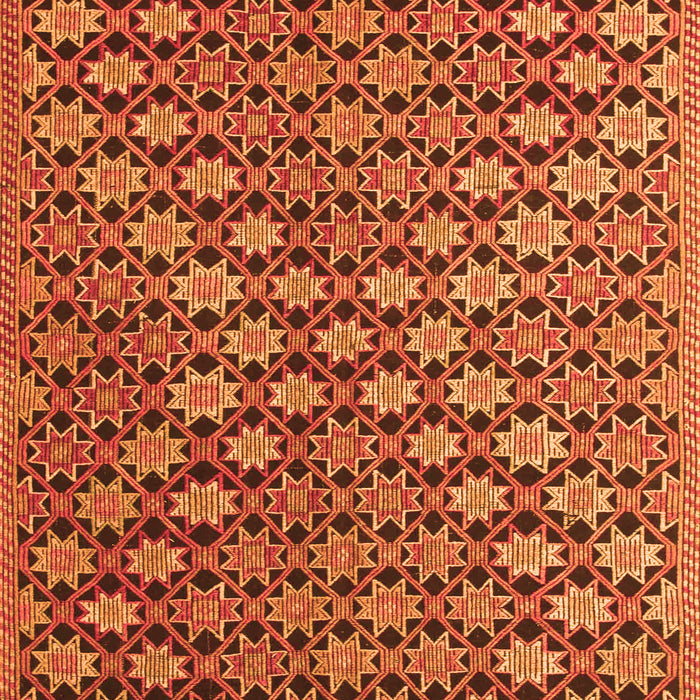 Serging Thickness of Machine Washable Abstract Orange Contemporary Area Rugs, wshcon877org