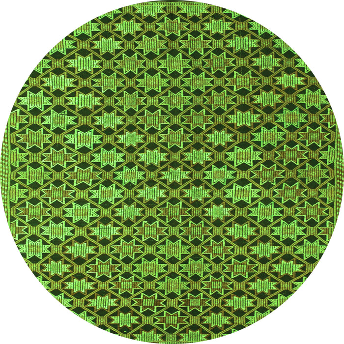 Machine Washable Abstract Green Contemporary Area Rugs, wshcon877grn