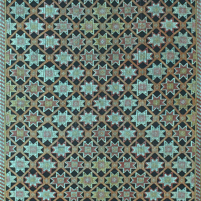 Abstract Light Blue Contemporary Rug, con877lblu