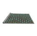 Sideview of Machine Washable Abstract Light Blue Contemporary Rug, wshcon877lblu