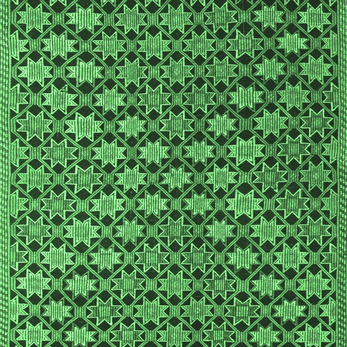 Abstract Emerald Green Contemporary Rug, con877emgrn