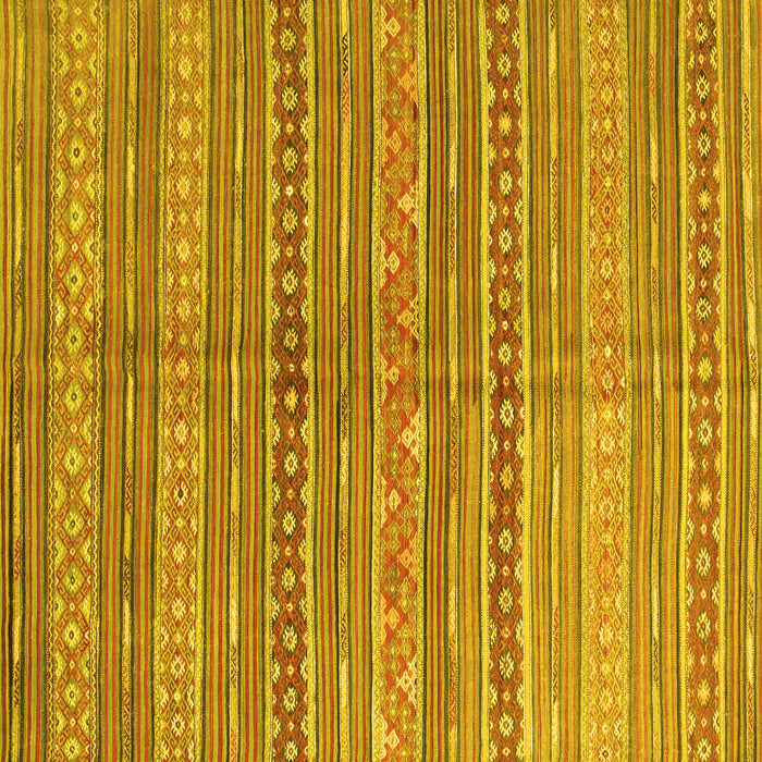 Square Machine Washable Abstract Yellow Contemporary Rug, wshcon878yw