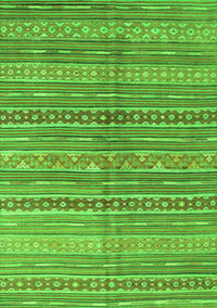 Abstract Green Contemporary Rug, con878grn