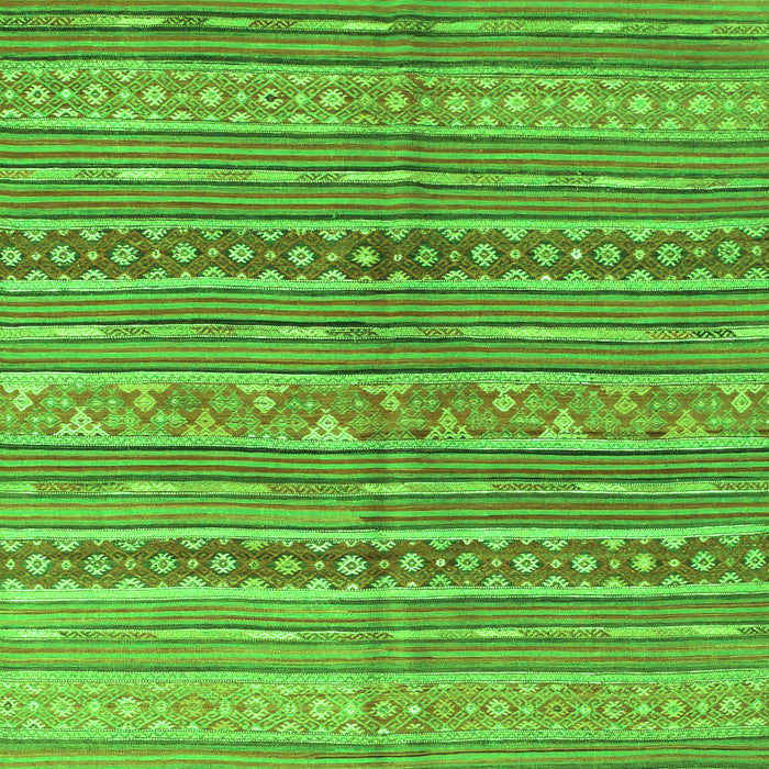 Abstract Green Contemporary Rug, con878grn