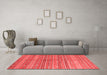 Contemporary Red Washable Rugs