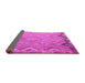 Sideview of Southwestern Pink Country Rug, con879pnk